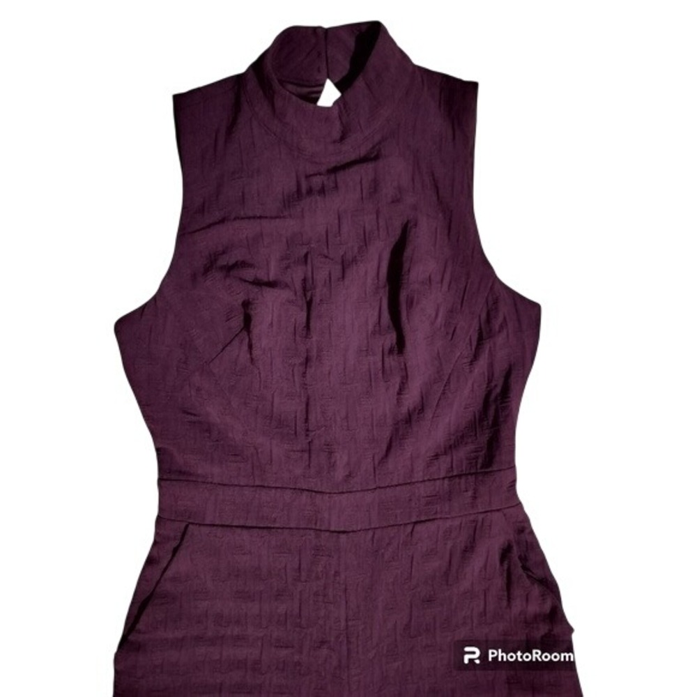 New Anthropologie Jumpsuit Eva Franco Textured Mock Neck Plu Size XS - Picture 4 of 17